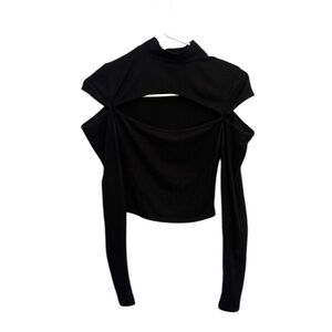 Windsor Elegant Black Knit Top